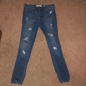 high waisted hollister jeans